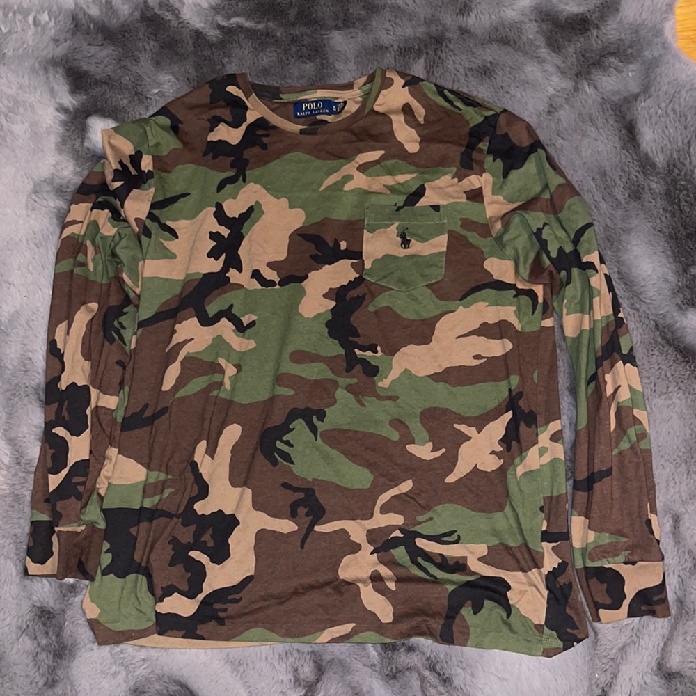 Polo camouflage long sleeve tee XLTG